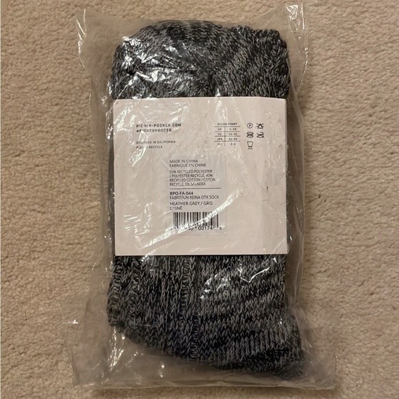 Richer Poorer Reina Ribbed Over The Knee OTK Textured Socks Heather Grey - Picture 11 of 11